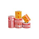 Customized packaging label warning adhesive sticker